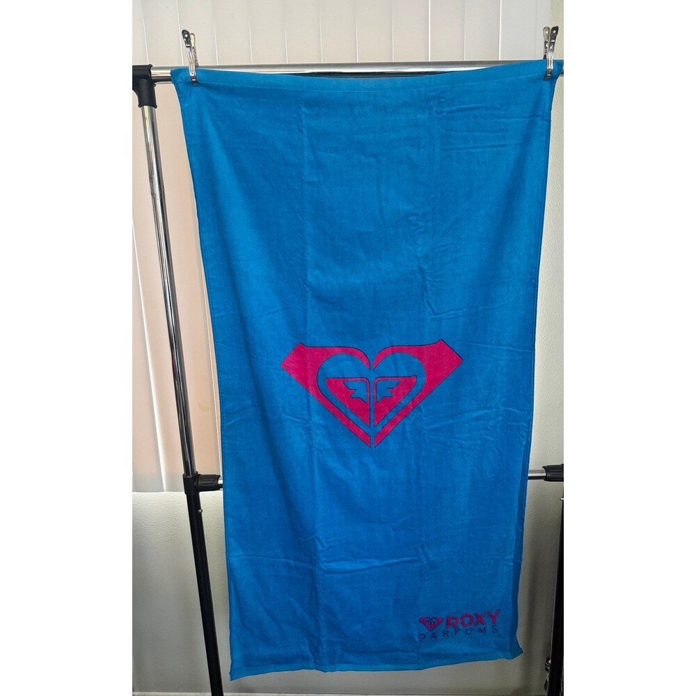 New ROXY Parfums Blue w/ Logo Beach Towel